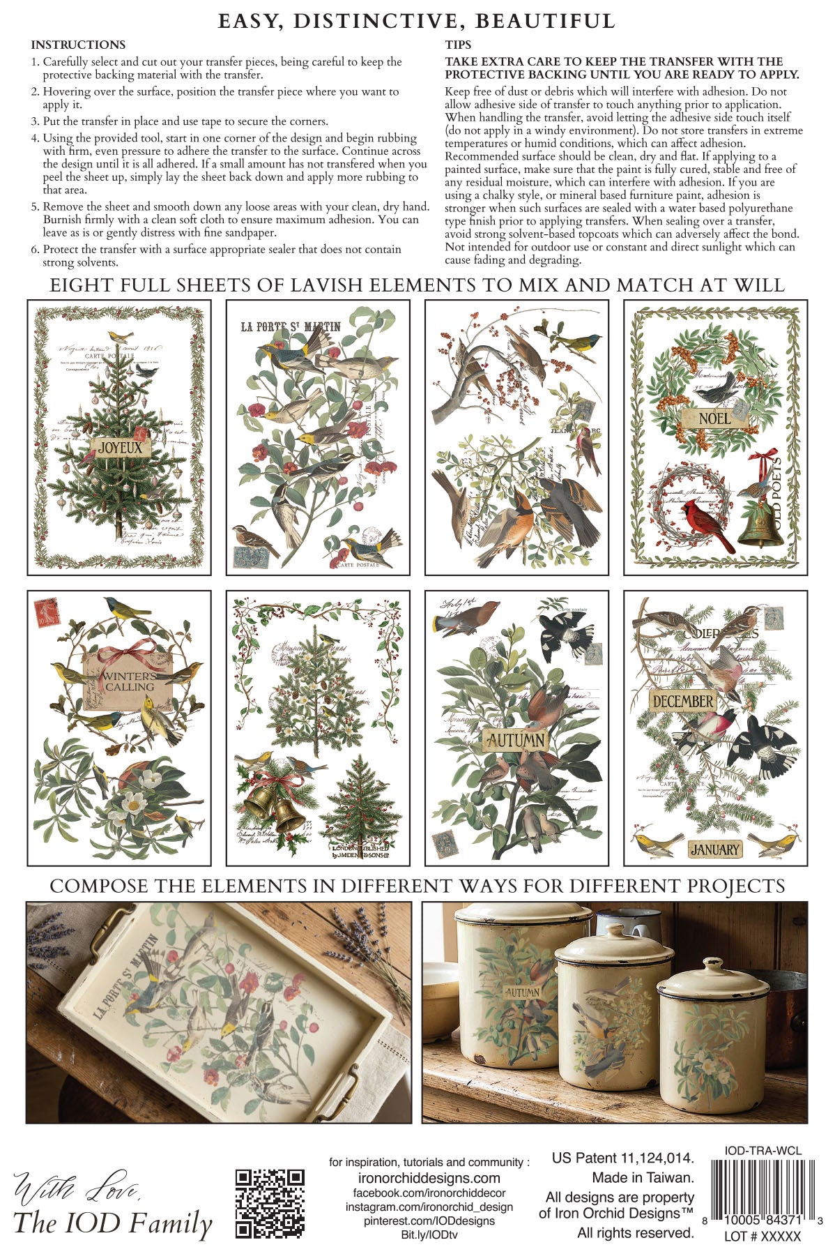 Winter's Calling | Transfer | IOD Iron Orchid Designs