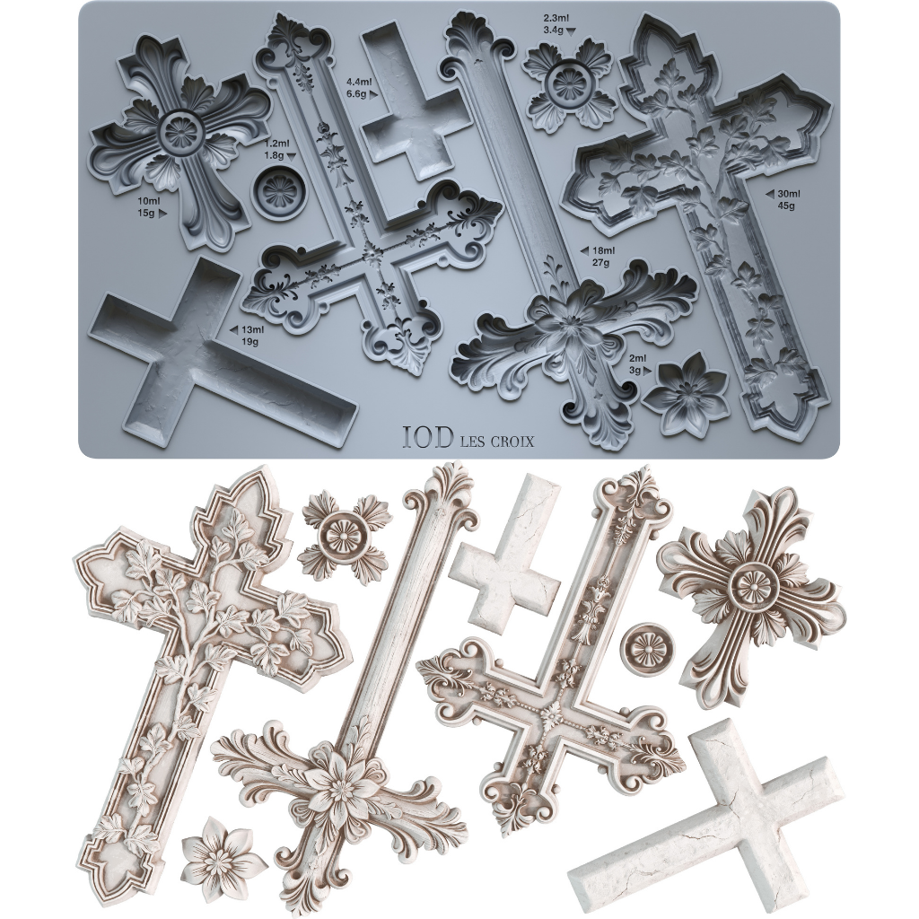 Les Croix | Mould | IOD Iron Orchid Designs