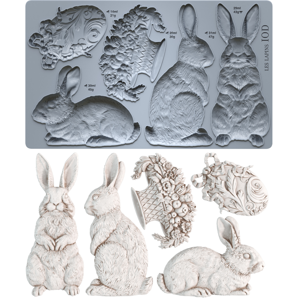 Les Lapins | Mould | IOD Iron Orchid Designs