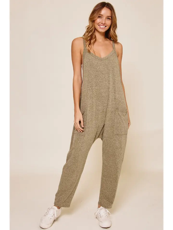 Sleeveless Harem Jumpsuit Romper