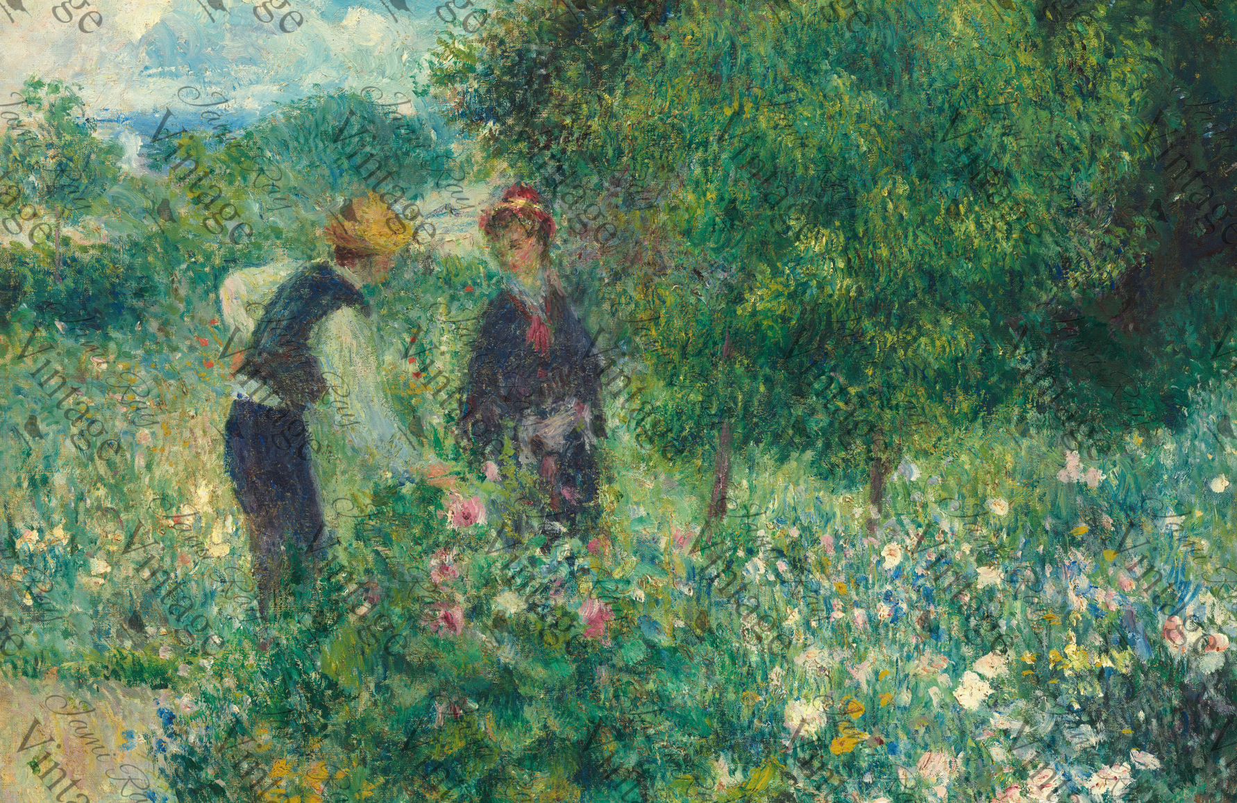 Picking Flowers | Discontinued JRV MEDIUM Rice Paper