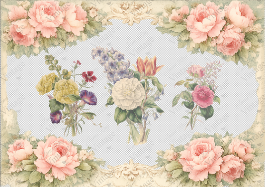 Floral Placemat | JRV A4 Rice Paper