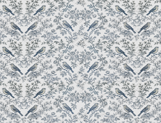 Blue Bird Toile | JRV Large Rice Paper 31-1/2x24"
