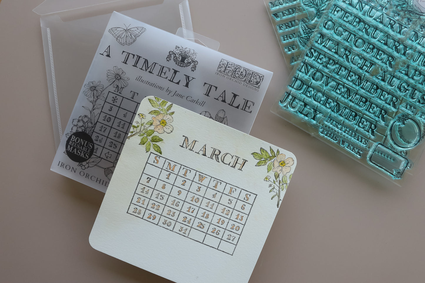 A Timely Tale | Stamp | IOD Iron Orchid Designs