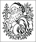 New Victorian Santa Reusable JRV Stencil