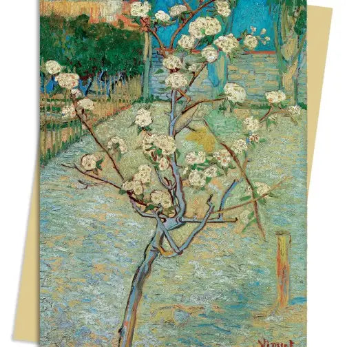 Vincent Van Gogh: Small Pear Tree in Blossom Greeting Card