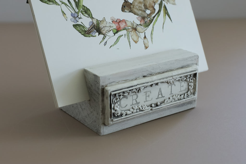 Wood Block Stands Set Of 2 | IOD Iron Orchid Designs