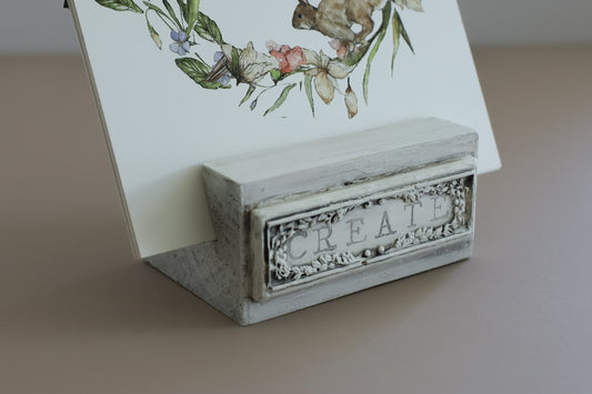 Wood Block Stands Set Of 2 | IOD Iron Orchid Designs