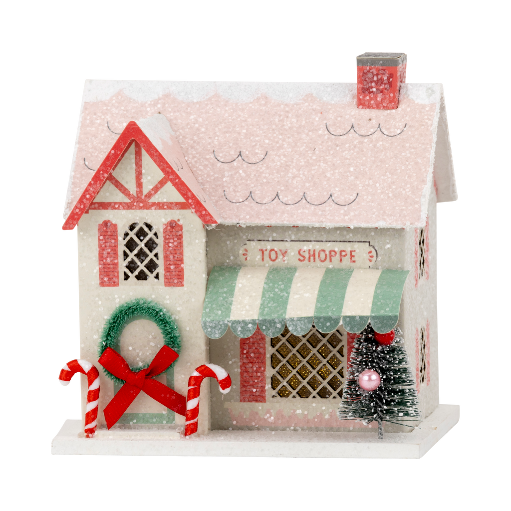 Toy Shop - Glitter Christmas village house