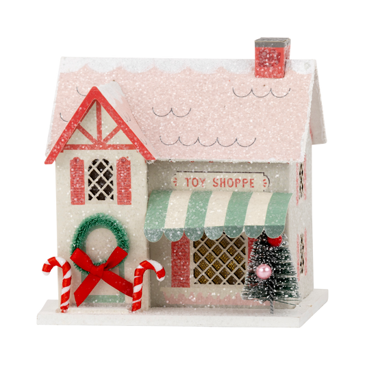 Glitter Christmas village house
 - Christmas Village Toy Shop