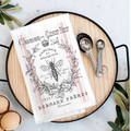 Tea Towel Vintage Shabby Chic French Bee