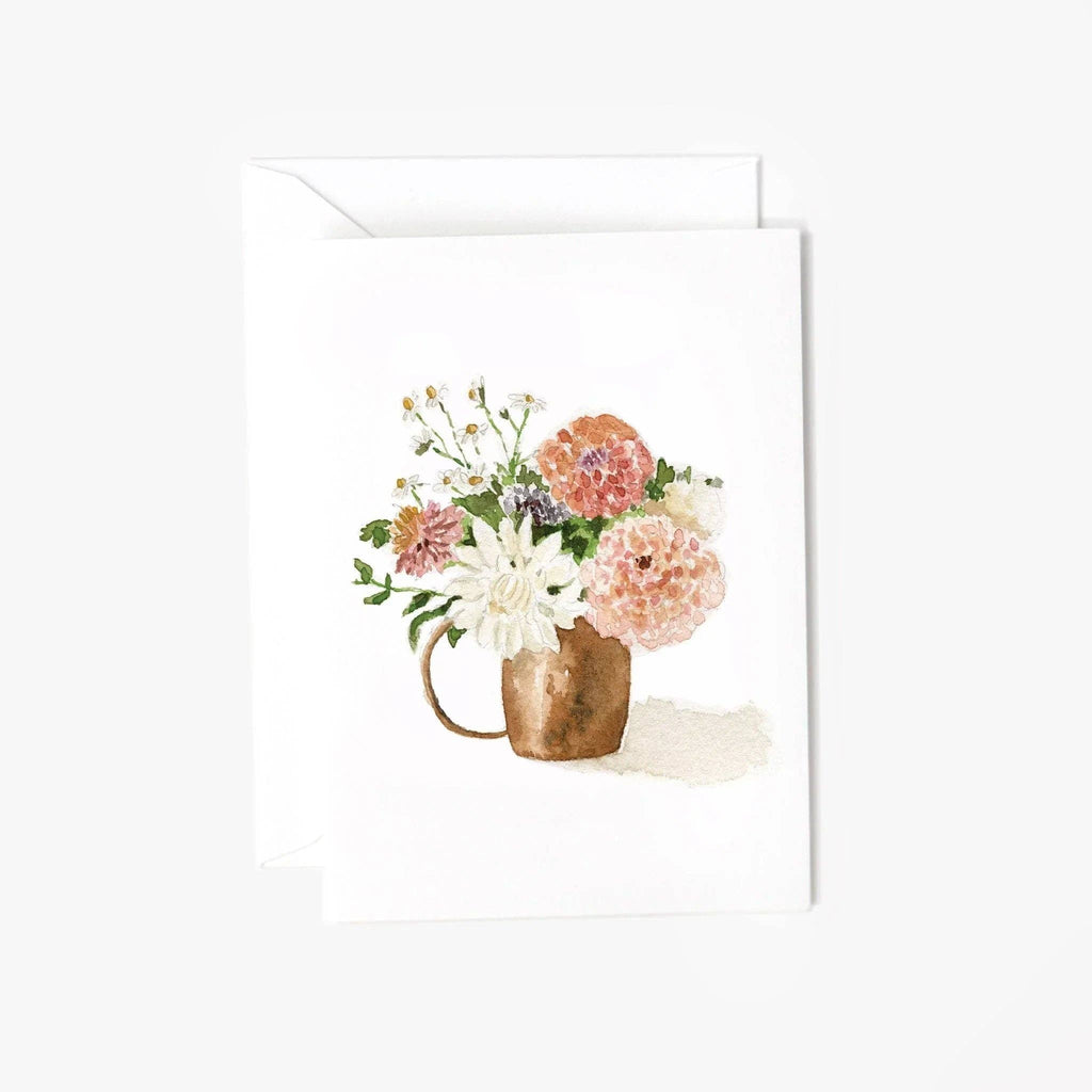 Tarjeta para sobre de mini arreglo Dahlia