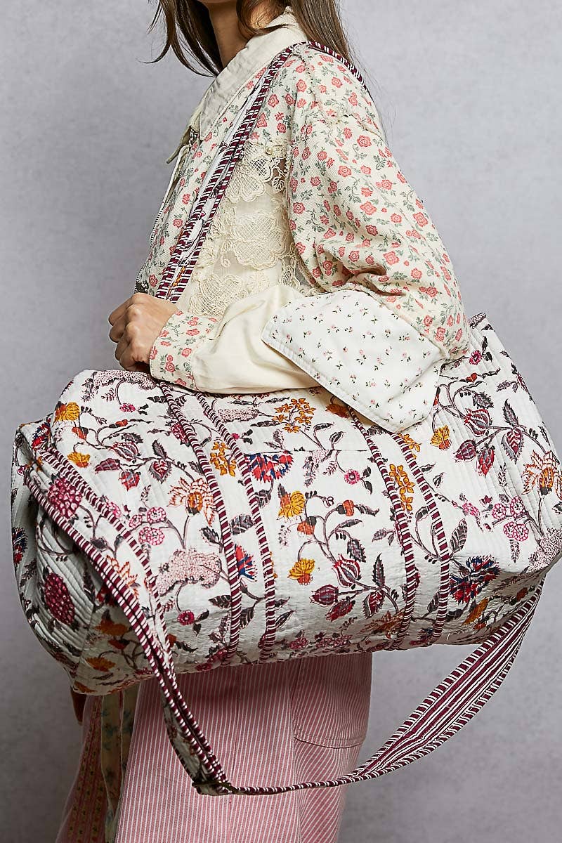 Quilted oversized Duffle