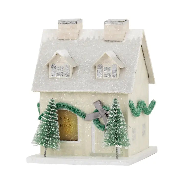 Bakery - Glitter Christmas village house