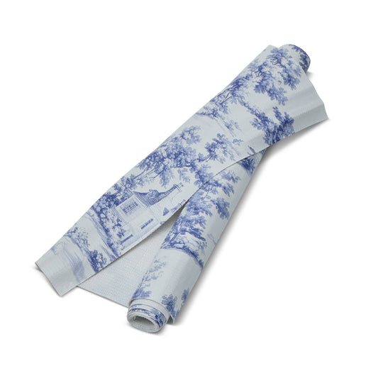 20x59" Printed Shelf Liner - Toile Blue