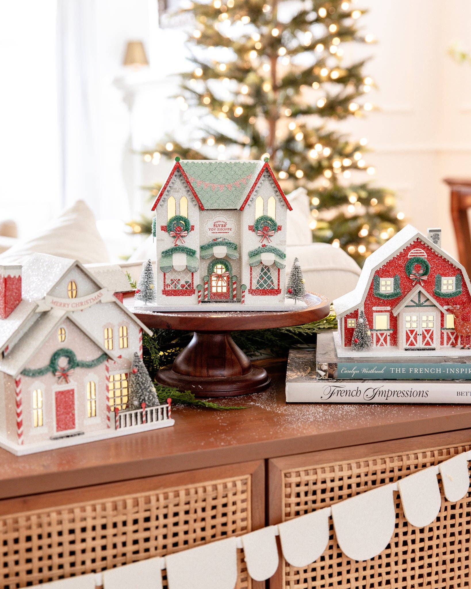 Elves' Workshop - Glitter Christmas village house