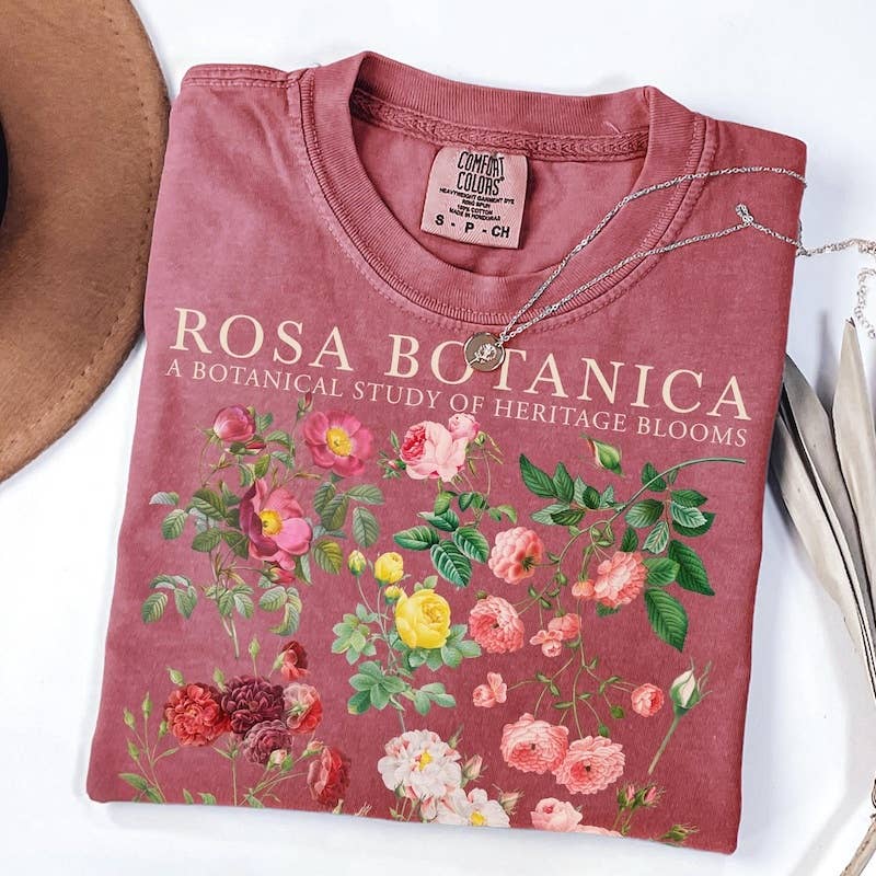 Rosa Botanica Heritage Blooms Graphic Tee