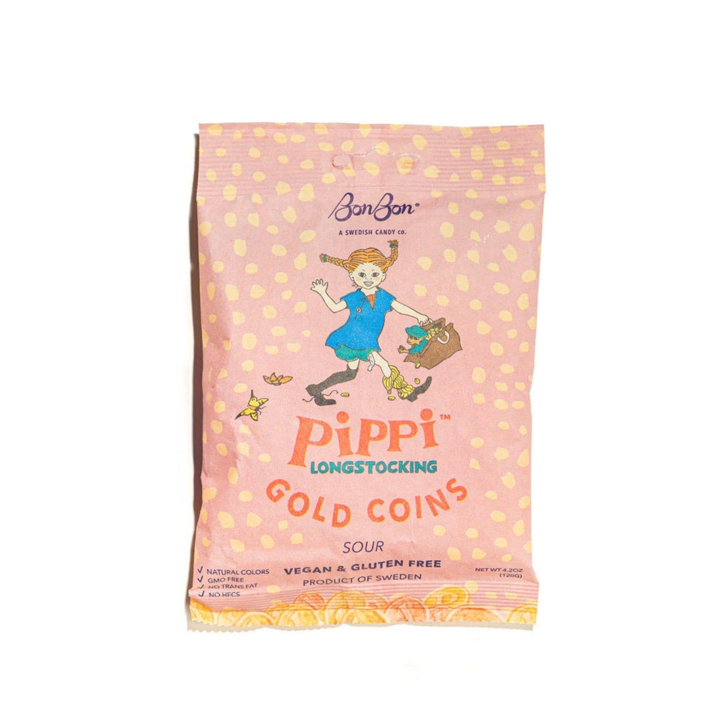 Pippi Longstocking Gold Coins - Swedish Candy 4.2oz (120g)