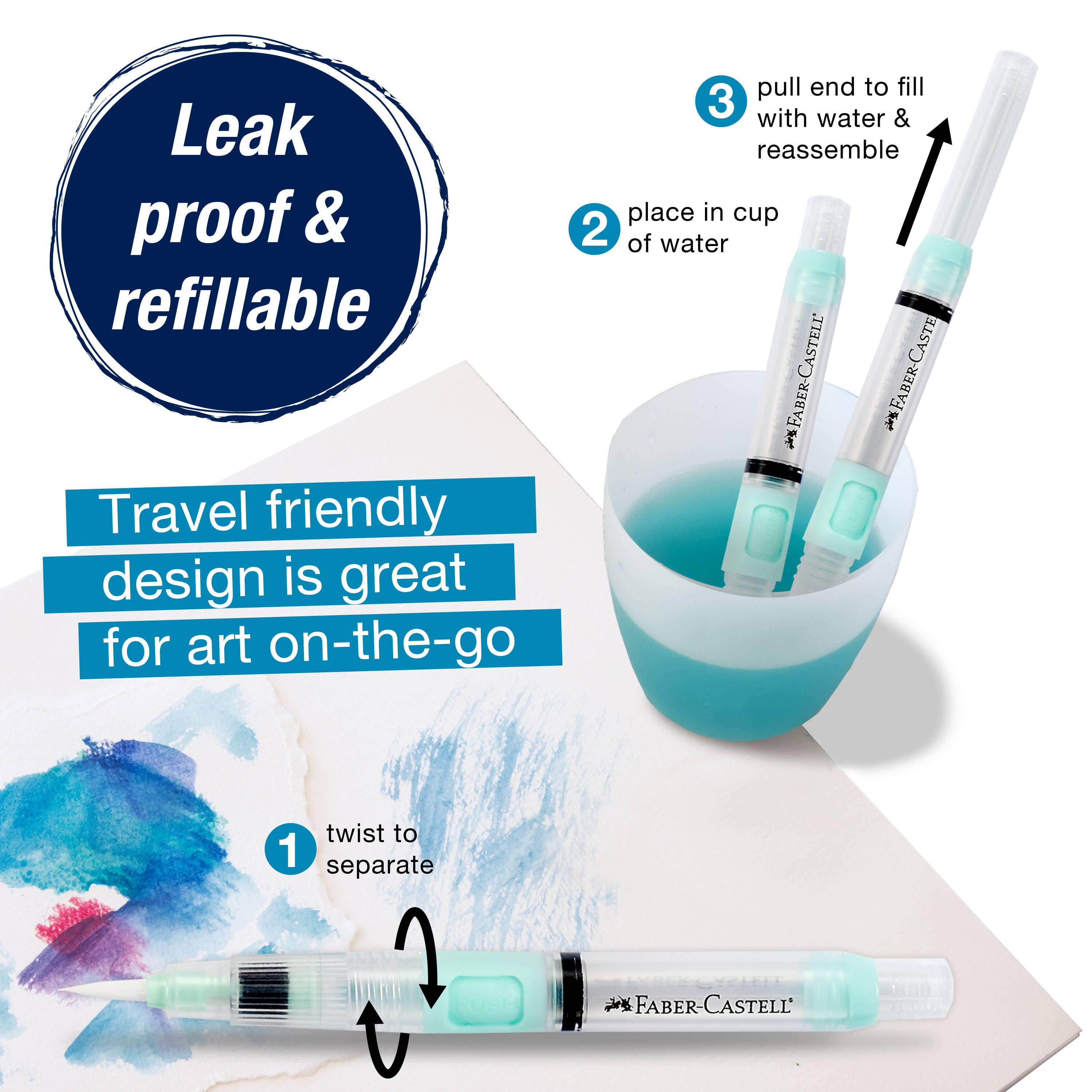 Deluxe Refillable Artists' Water Paint Brush