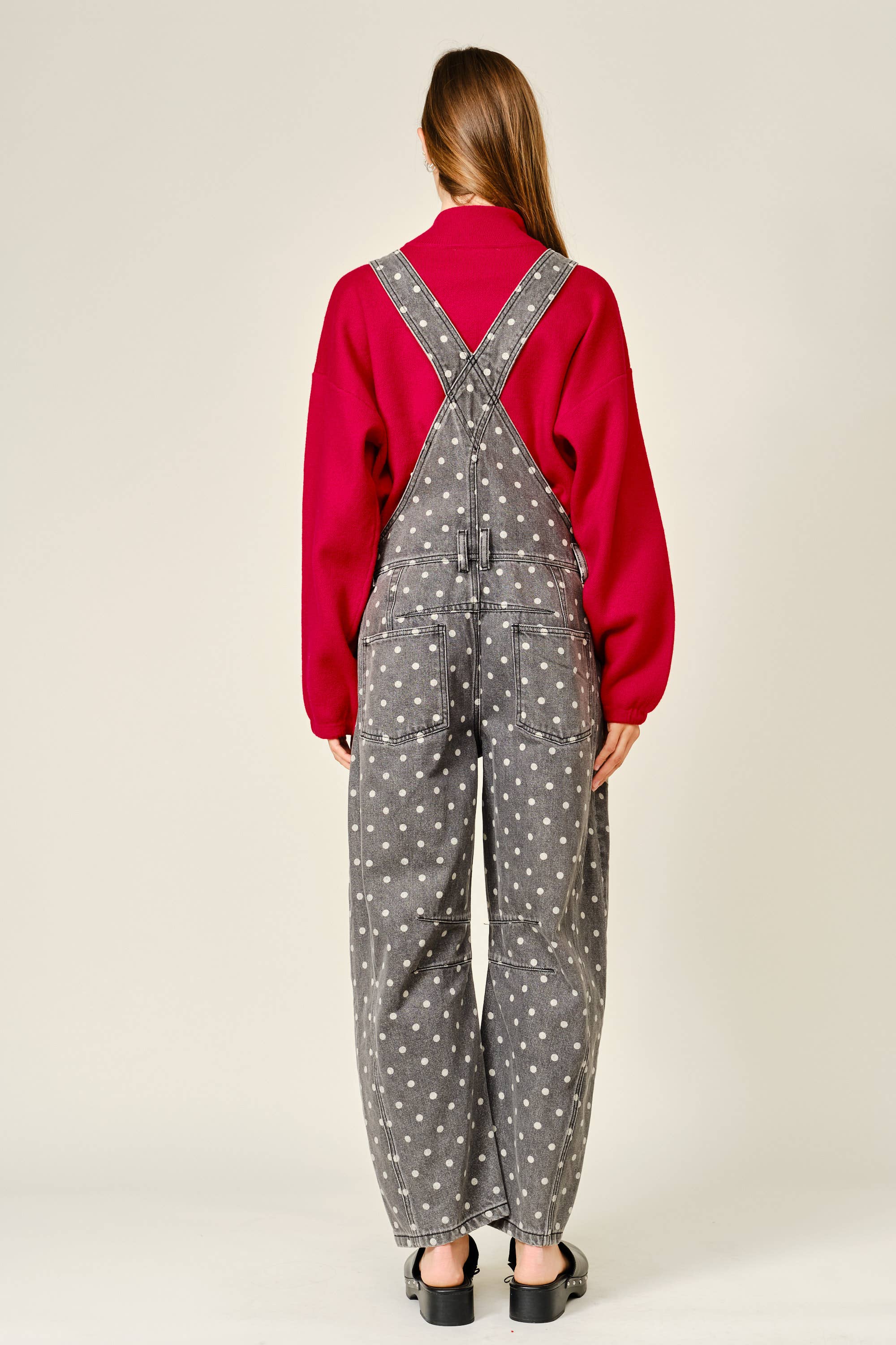 SLOUCHY RELAX FIT DENIM OVERALL