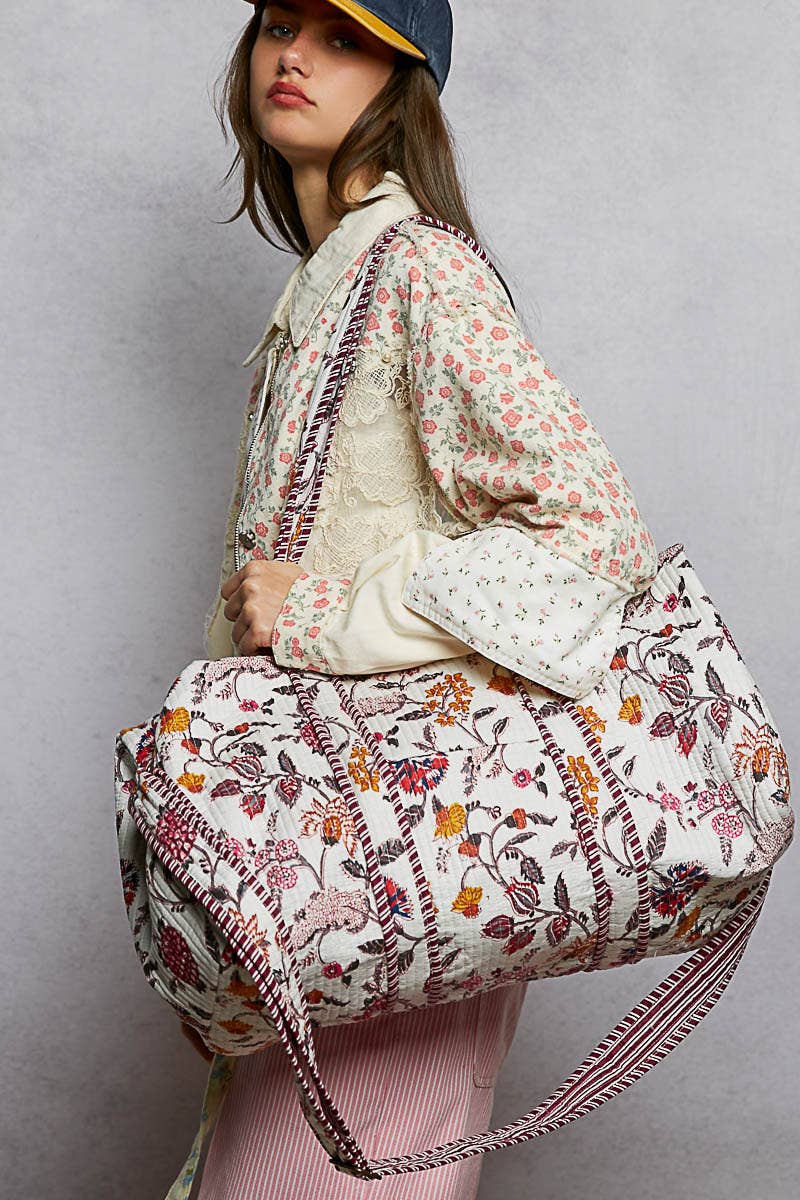 Quilted oversized Duffle