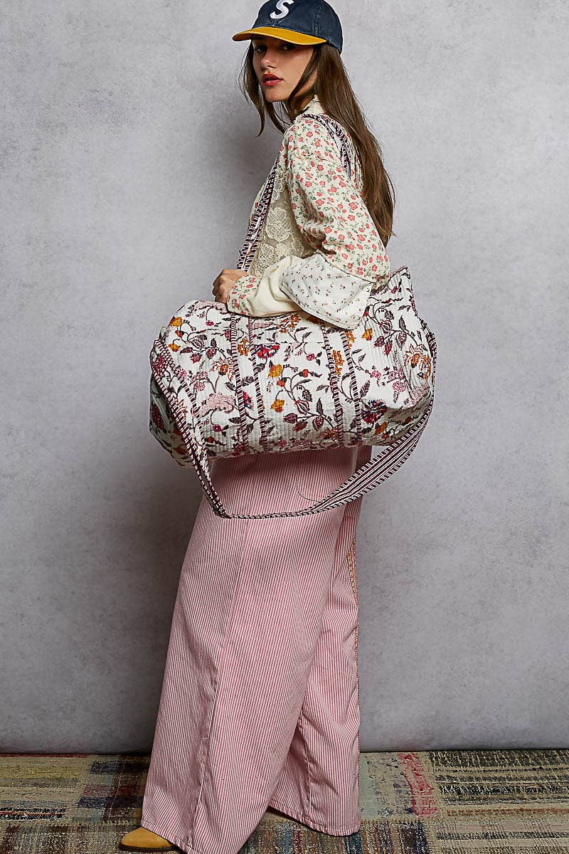Quilted oversized Duffle