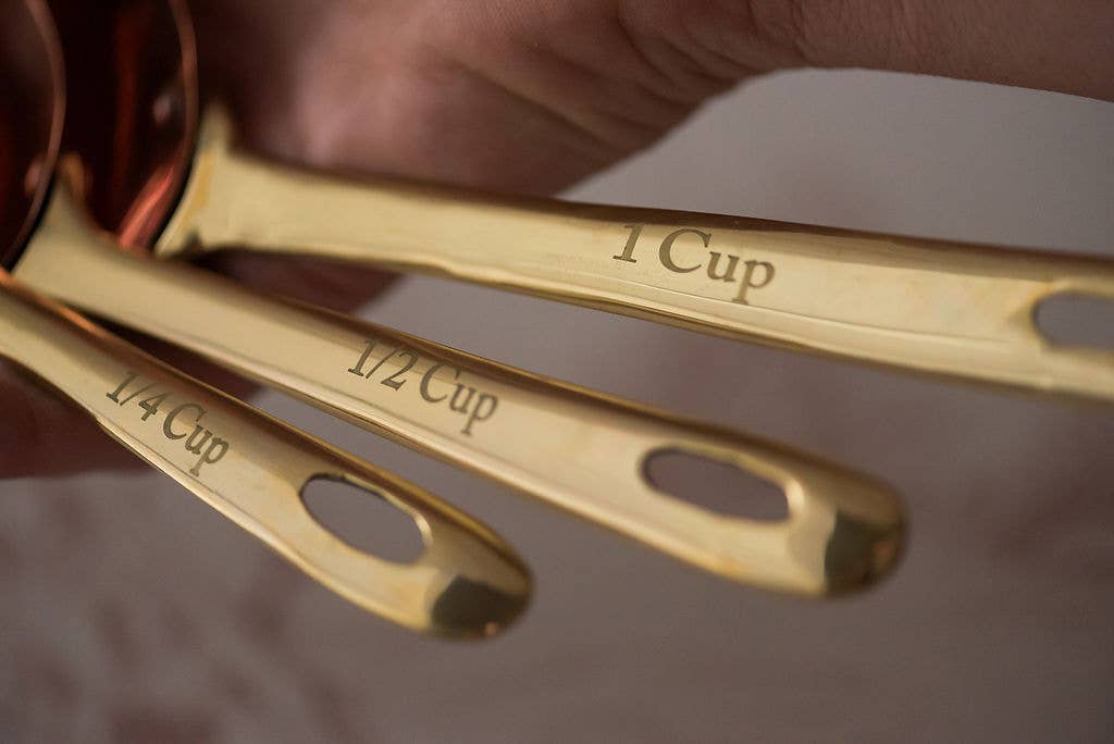 Copper Measuring Scoops cups