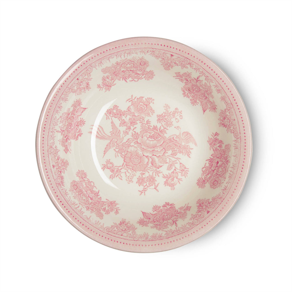 Pink Asiatic Pheasants Soup Pudding Bowl