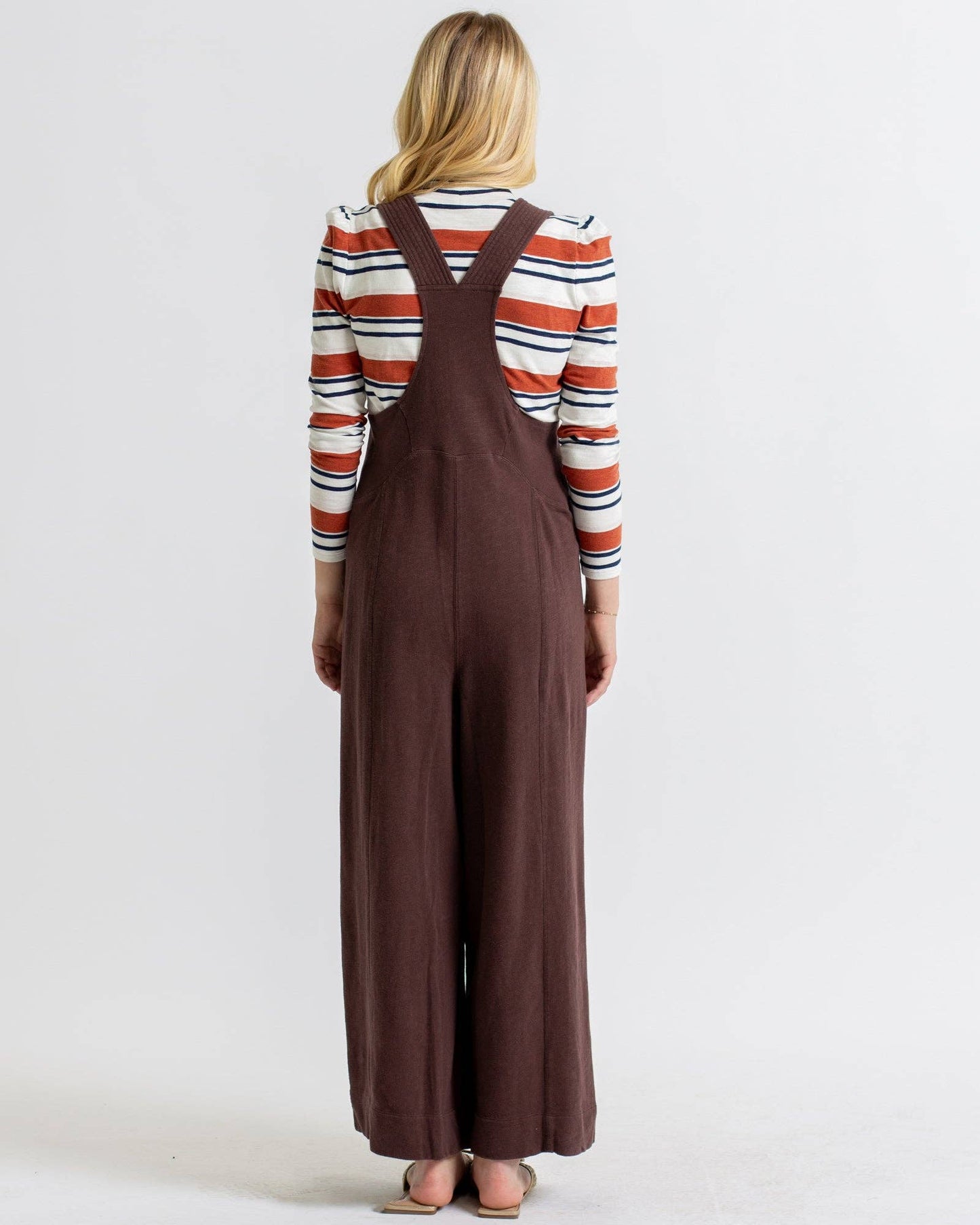 Perfect Balance Dark Brown Sleeveless Jumpsuit