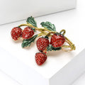 Strawberry Cluster Brooch