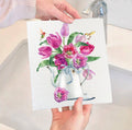 Swedish Cloth Spring Garden Tulips Hummingbirds