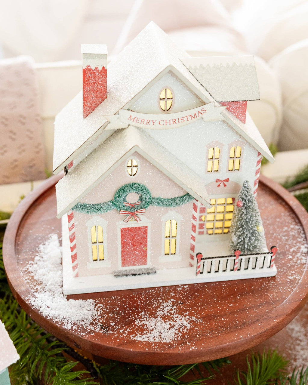 Santa's House - Glitter Christmas village house