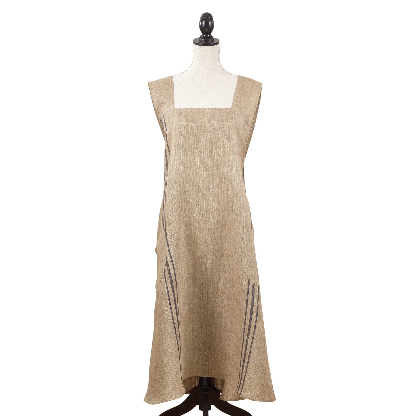Linen Grain Sack Criss Cross Back Apron - 28" x 35"