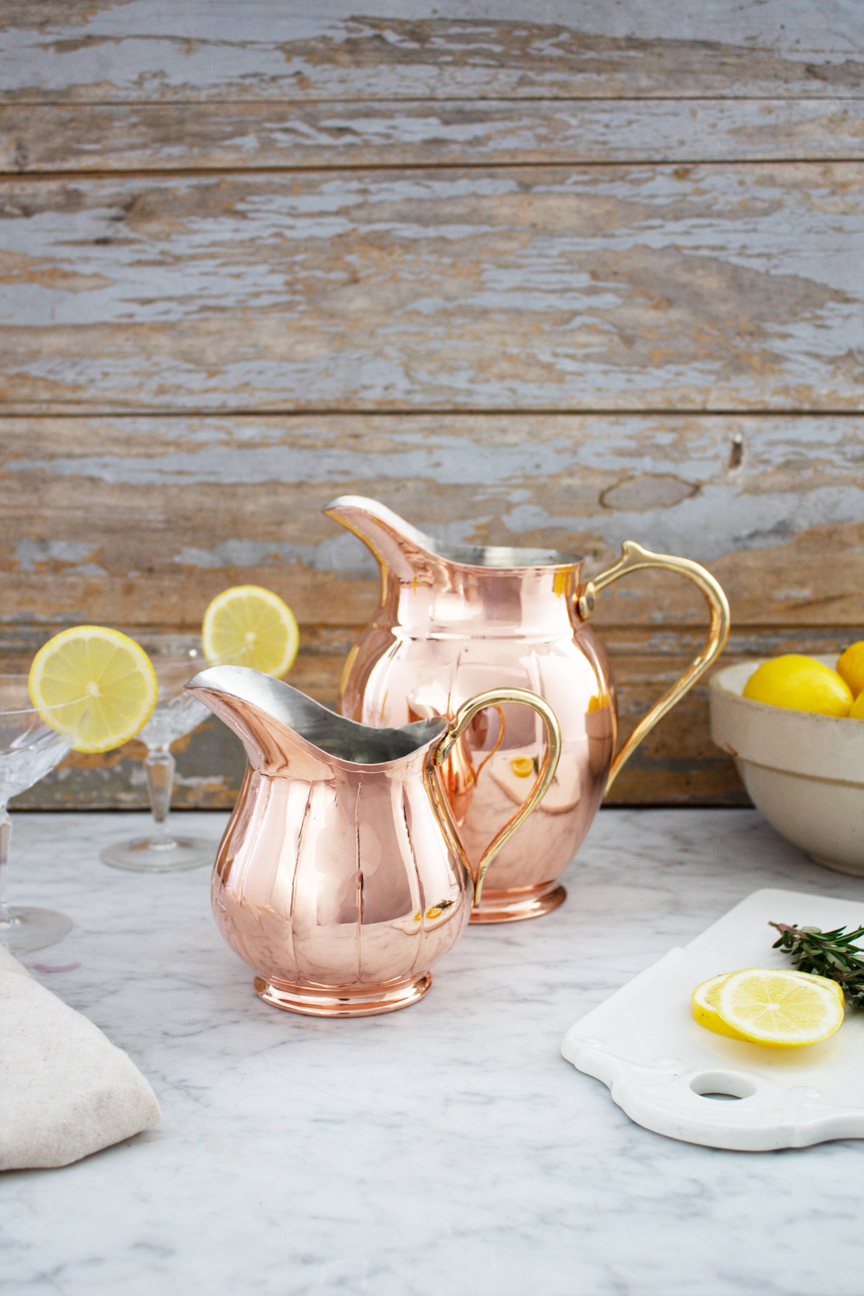 Copper Kitchen Vintage Inspired Large Pitcher