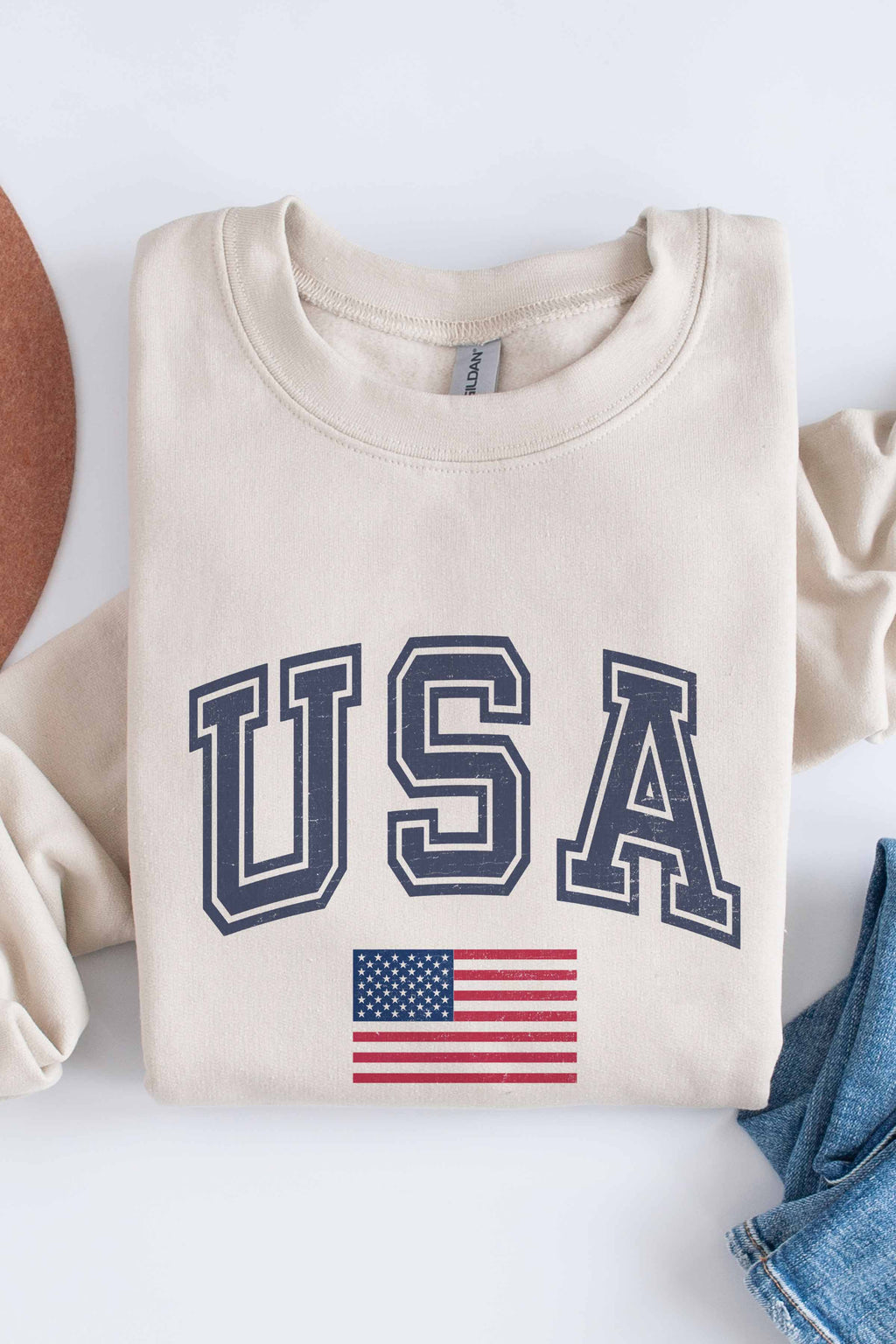 USA Flag Sweatshirt