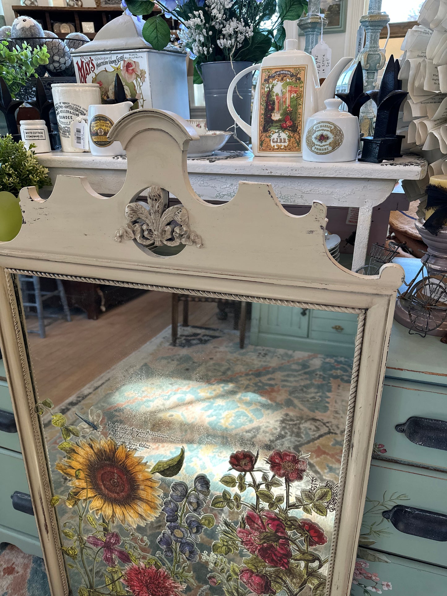 Antique Mirror with IOD transfer