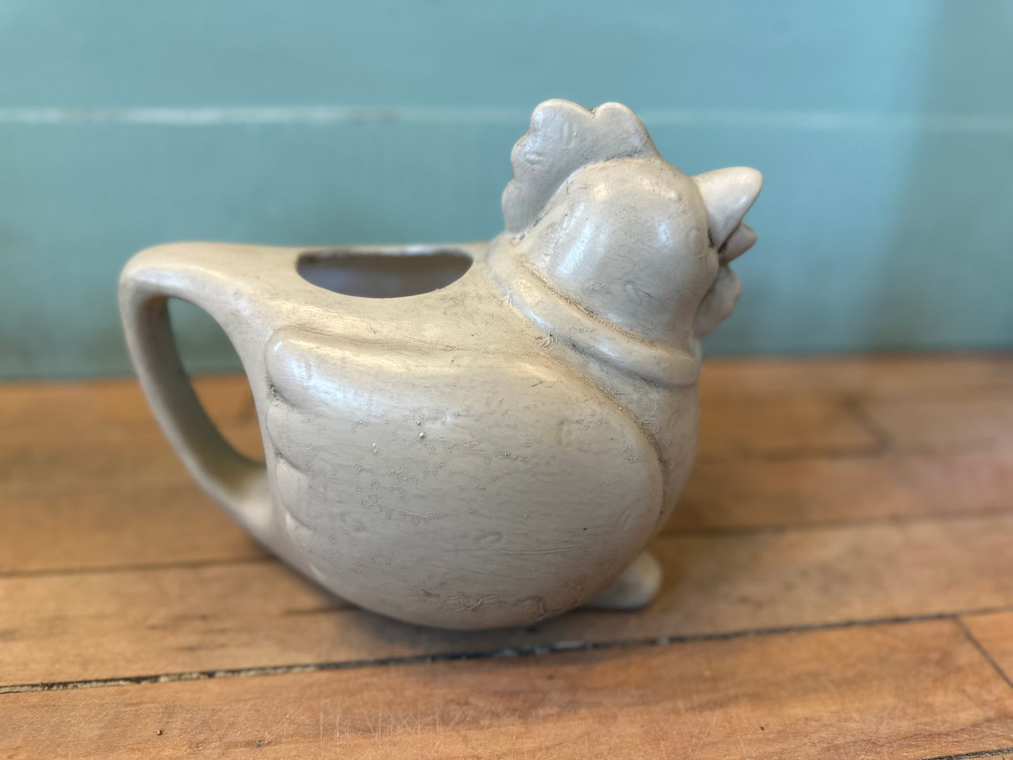 Chicken pitcher hand painted