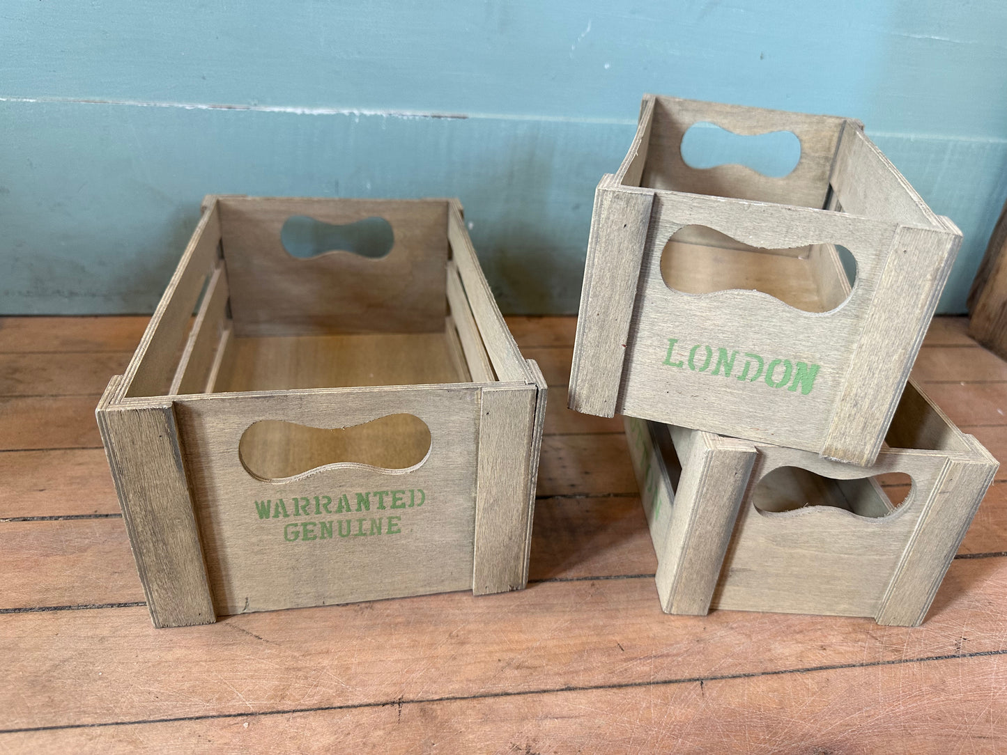 Crates stenciled - sold individually
