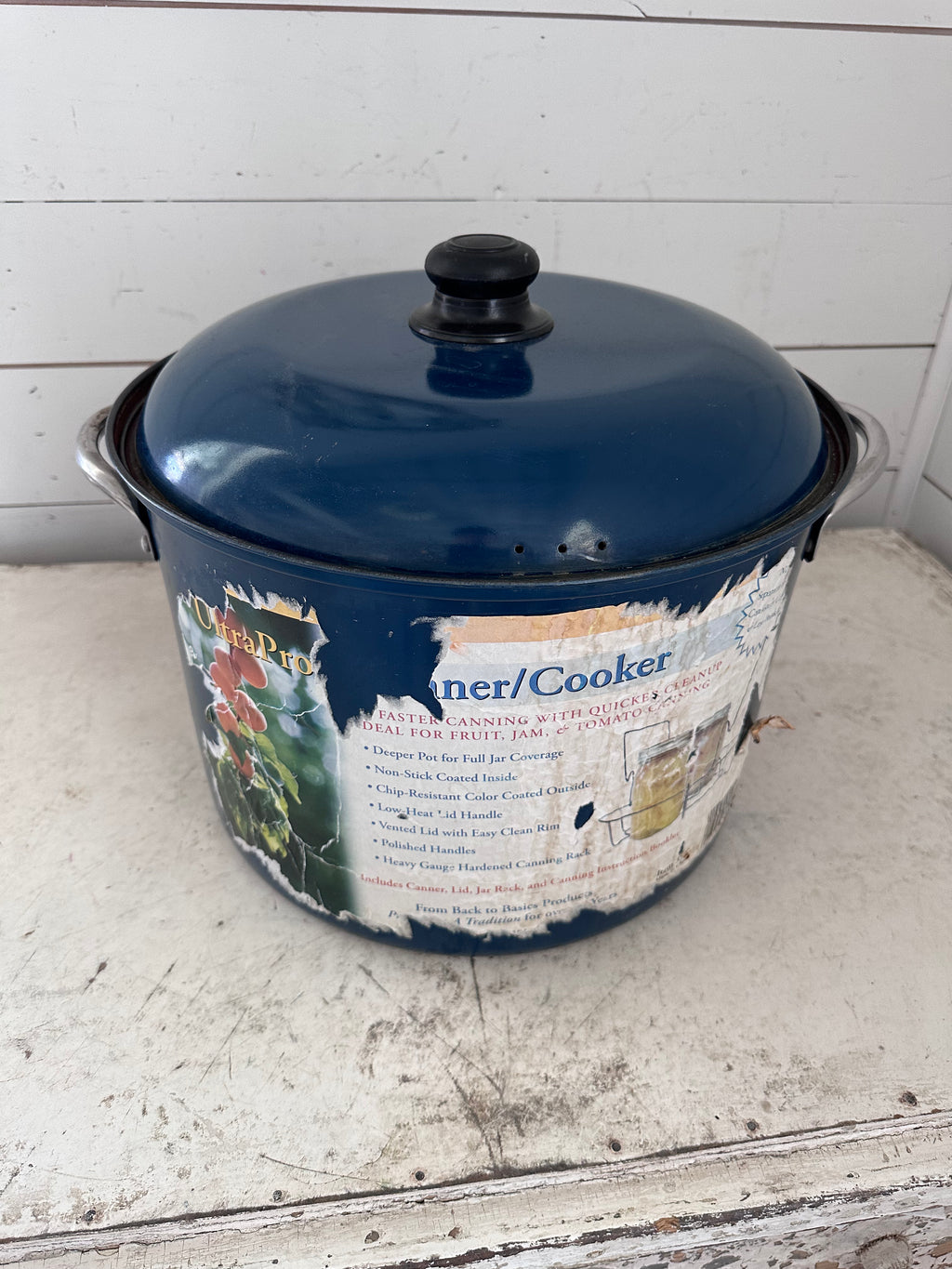 Water bath Vintage Enamel Canner
