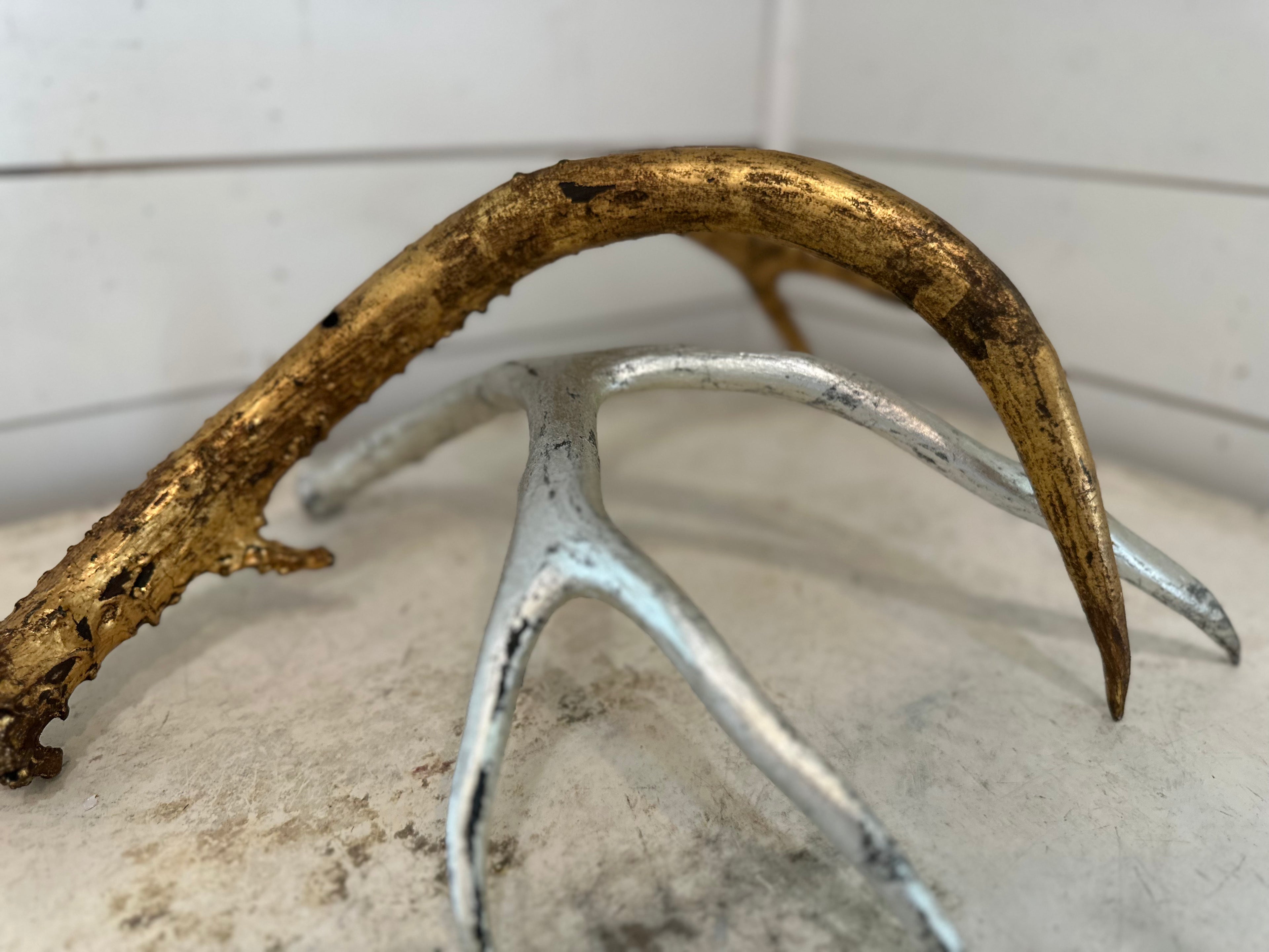 Faux tabletop antler set