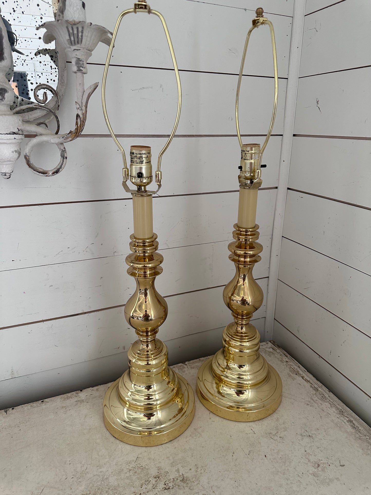Set of Brass Lamps