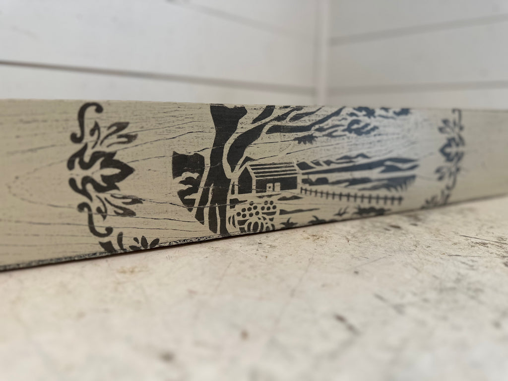 Long Skinny Planter hand painted