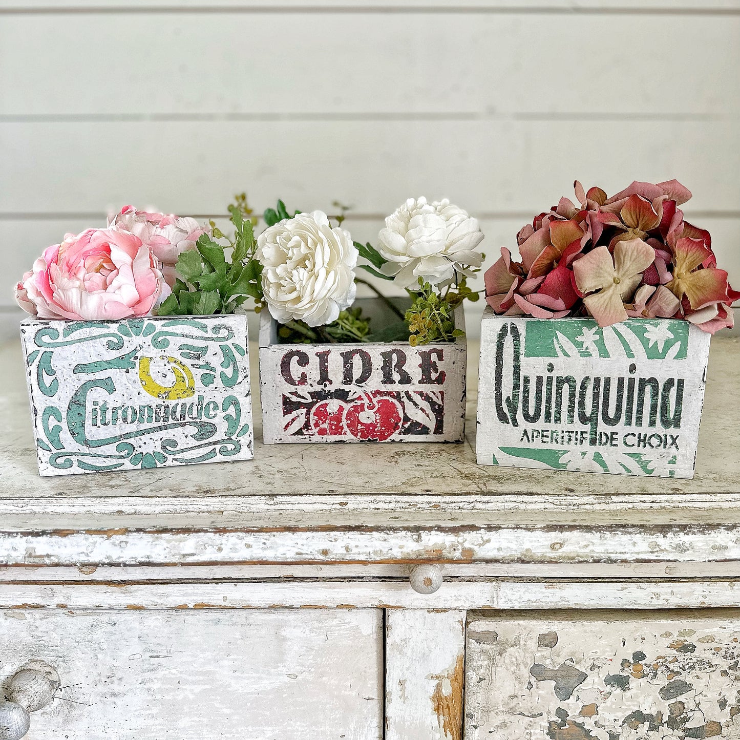 Handmade French Fruit Label Box - sold individually