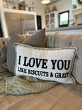 Biscuit and Gravy Pillow