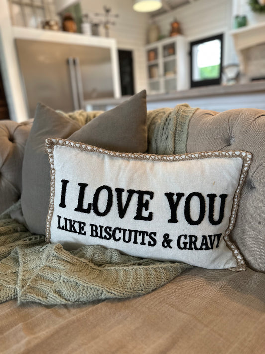 Biscuit and Gravy Pillow