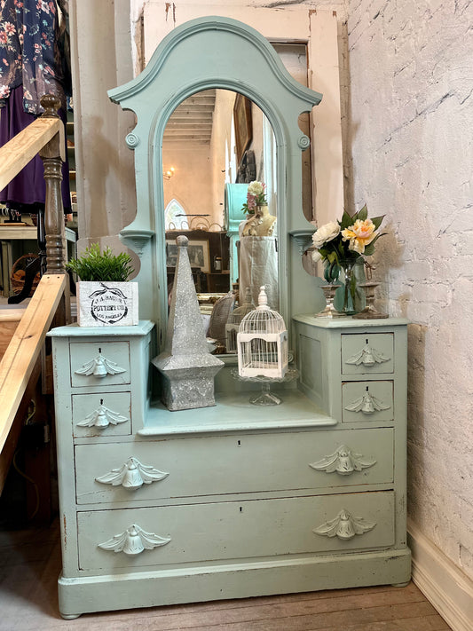 Ameraucana Antique Dresser & Mirror