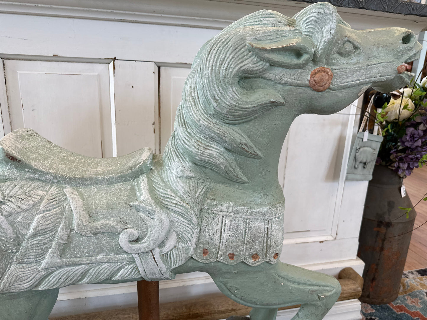 Antique Hand Carved Carousel Horse