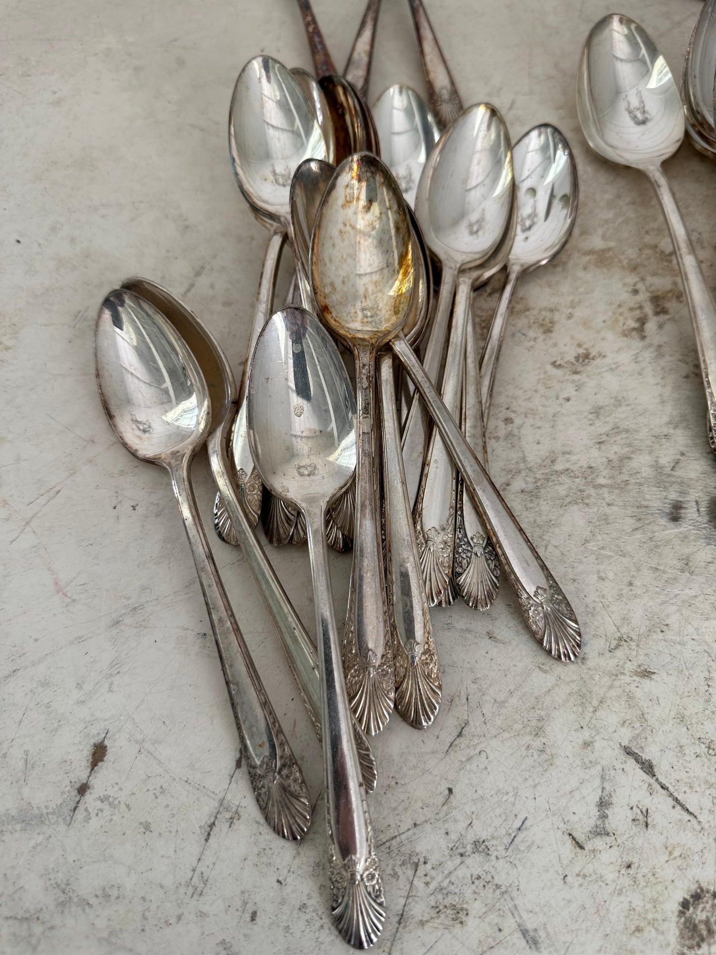 Vintage Tarnished Silverware - sold individually no