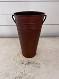 Rusted French Flower Bucket