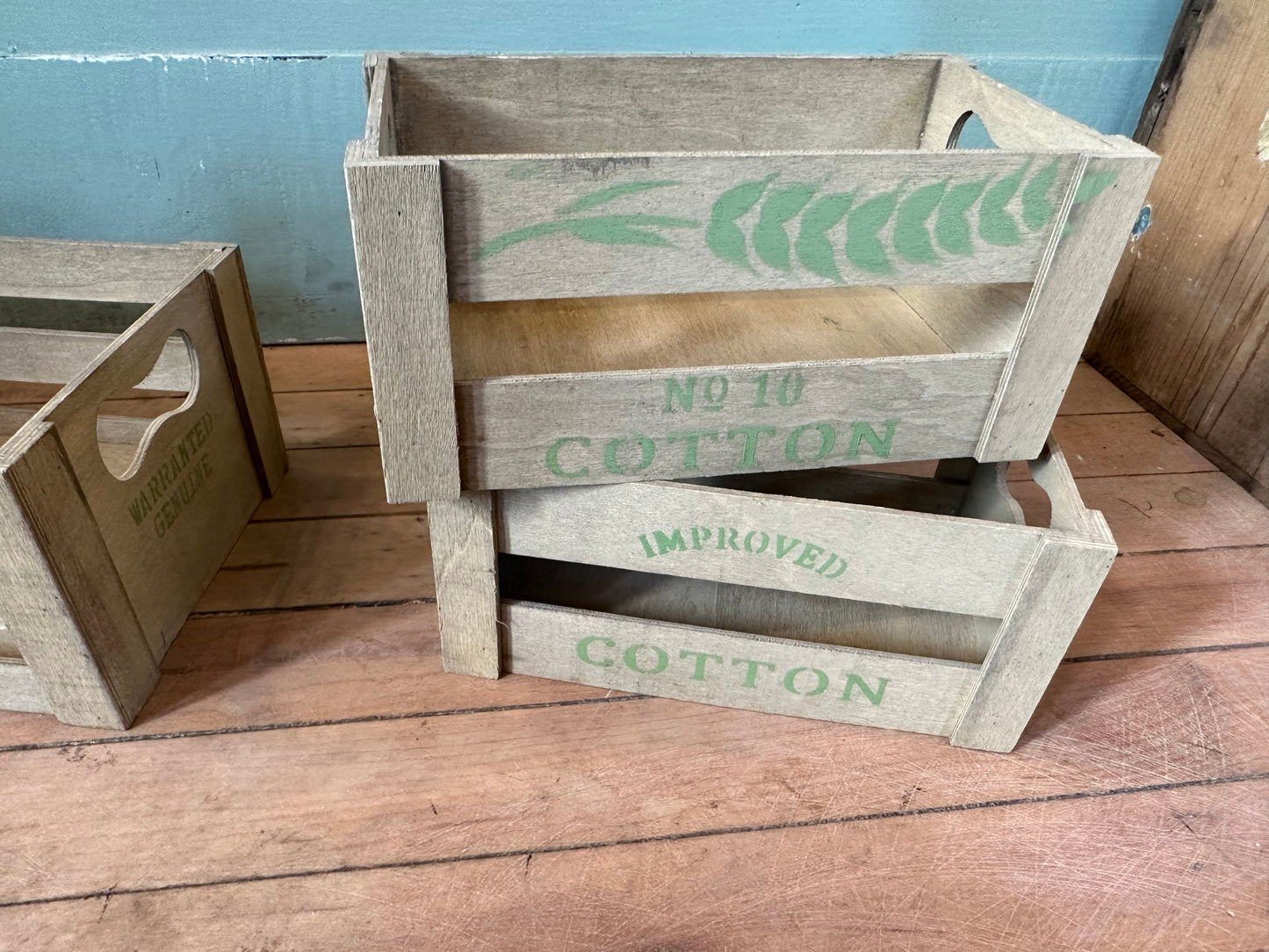 Crates stenciled - sold individually